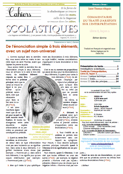 Cahiers scolastiques n°31 (philosophie)