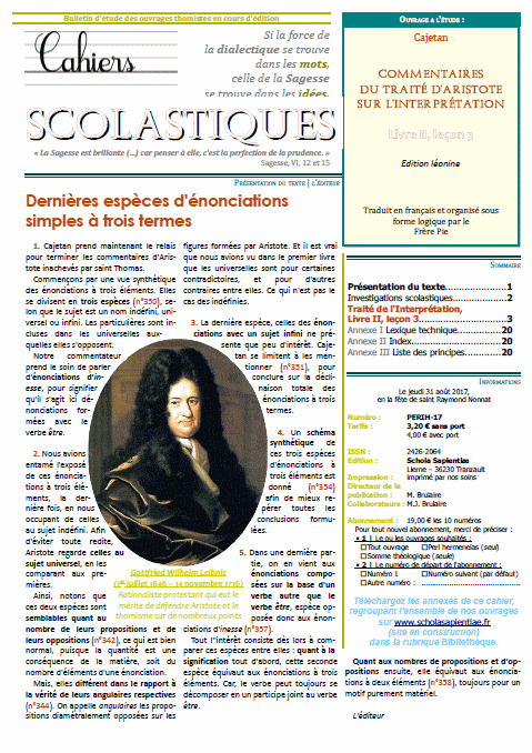 Cahiers scolastiques n°33 (philosophie)