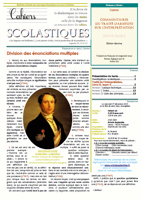 Cahiers scolastiques n°37 (philosophie)