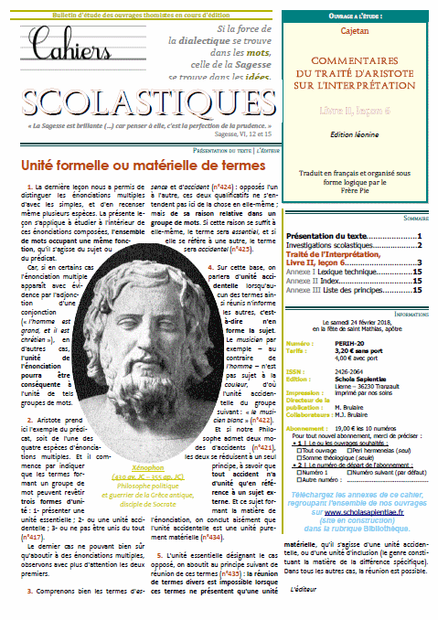 Cahiers scolastiques n°39 (philosophie)
