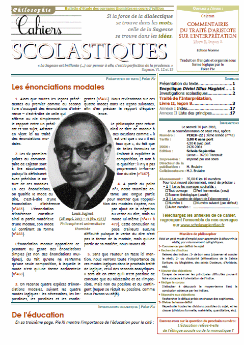Cahiers scolastiques n°43 (philosophie)