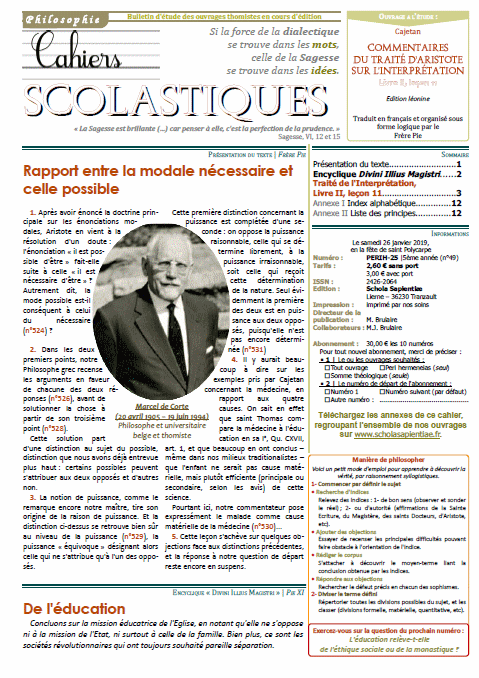 Cahiers scolastiques n°49 (philosophie)