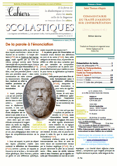 Cahiers scolastiques n°11 (philosophie)