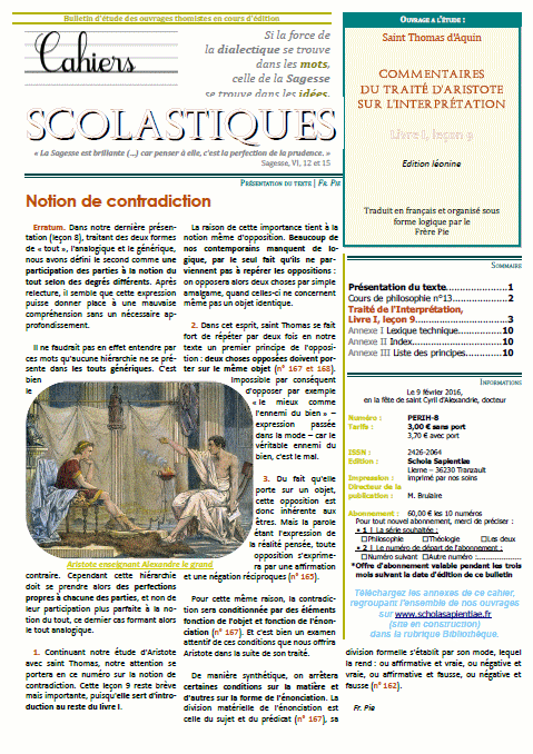Cahiers scolastiques n°15 (philosophie)