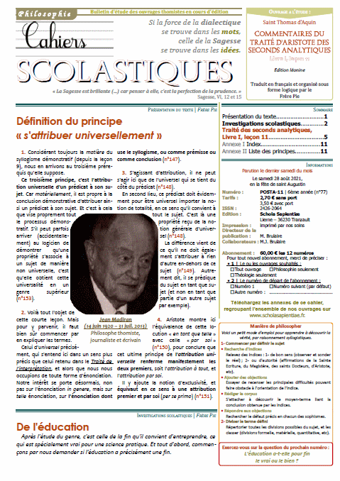 Cahiers scolastiques n°77 (philosophie)