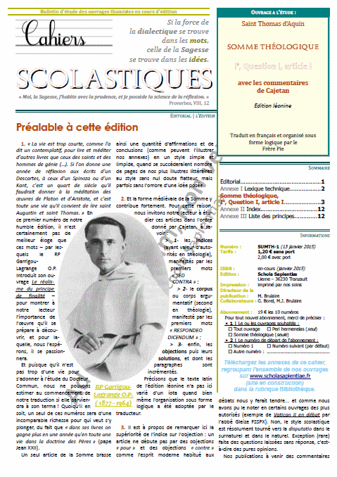 Cahiers scolastiques n°2 (théologie)