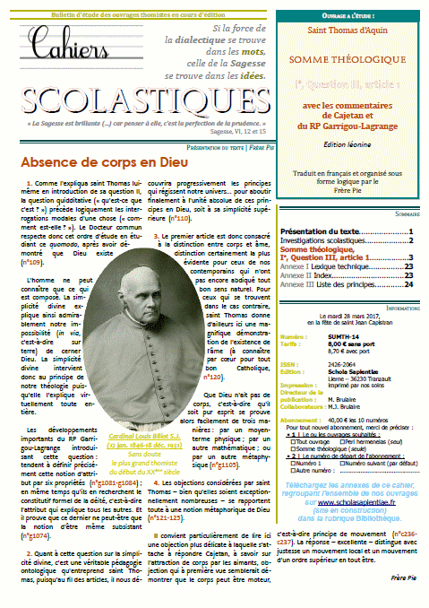 Cahiers scolastiques n°28 (théologie)