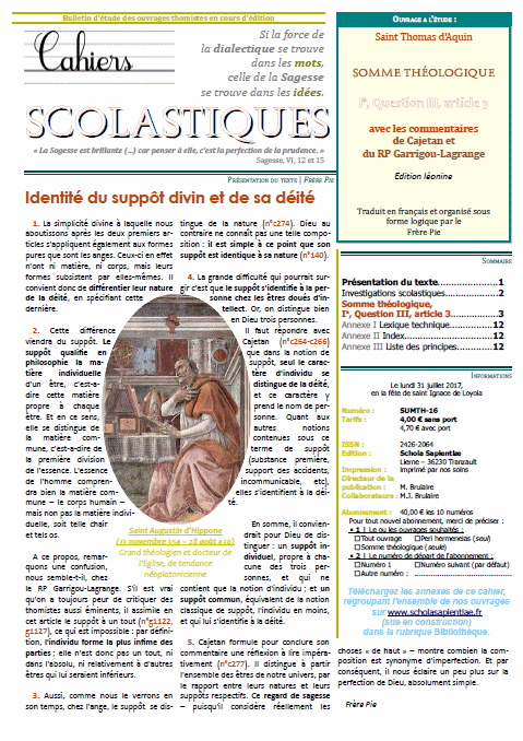 Cahiers scolastiques n°32 (théologie)