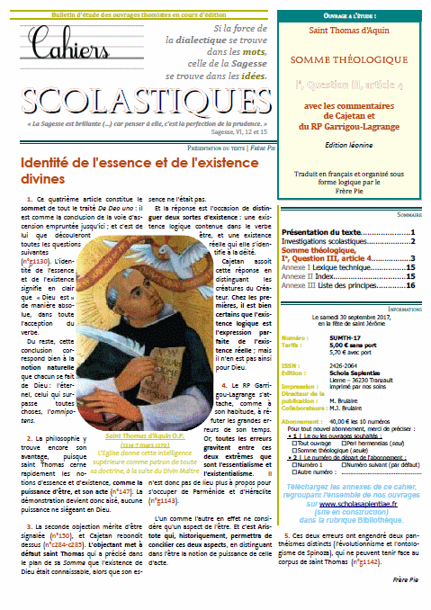 Cahiers scolastiques n°34 (théologie)