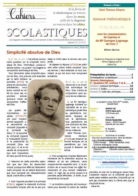 Cahiers scolastiques n°40 (théologie)
