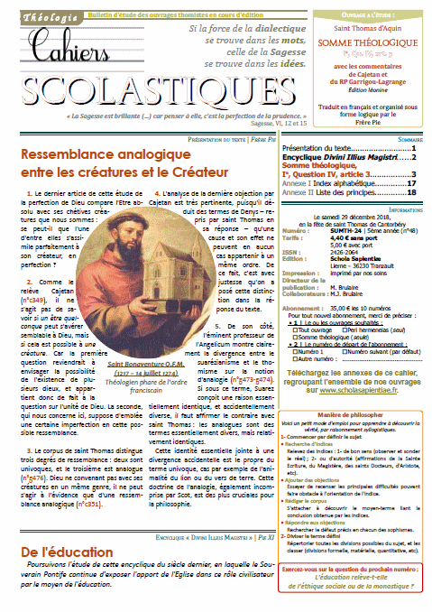 Cahiers scolastiques n°48 (théologie)